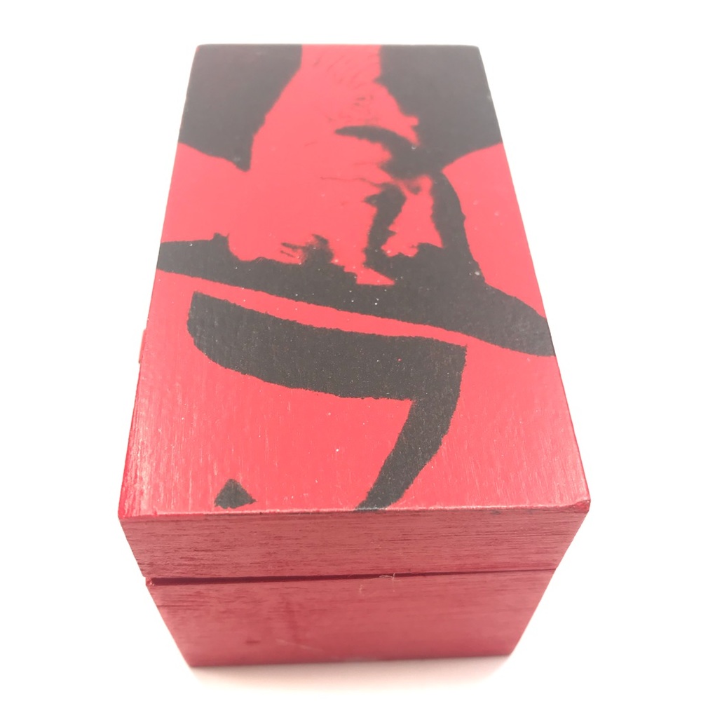 Al Capone Scarface Gangster inspired distressed graffiti Rocker Box Mini 4”x2.5 - Picture 4 of 12